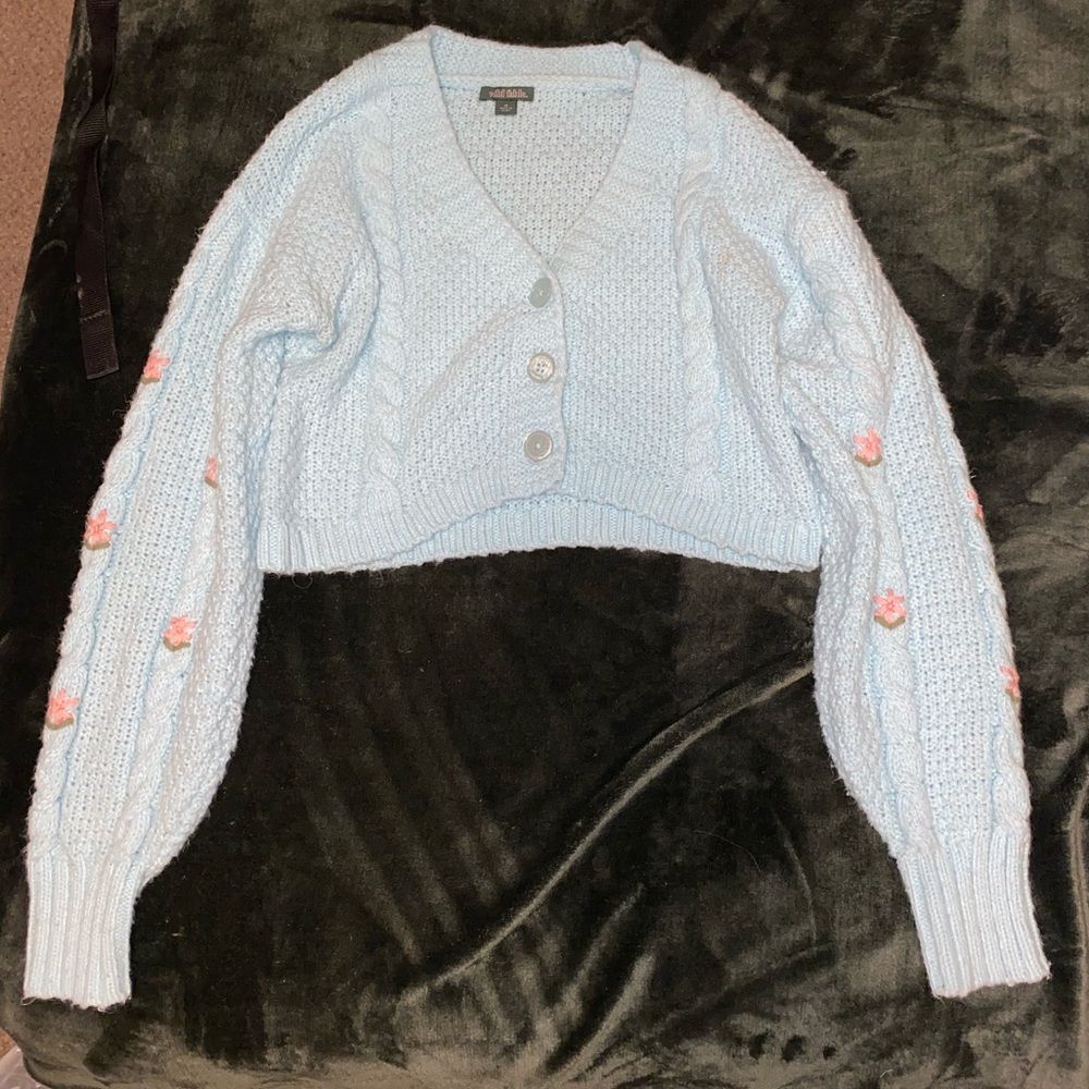 Wild Fable Cropped Knitted Sweater